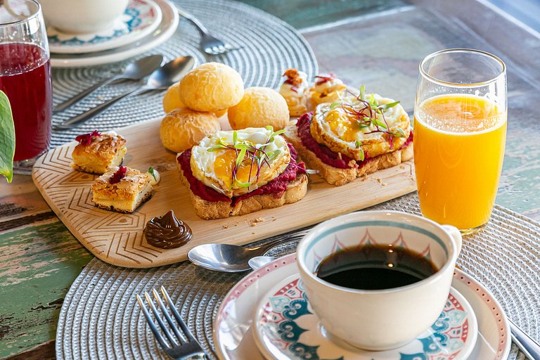 Pousada Rosa 08 - Suíte com café da manhã gourmet